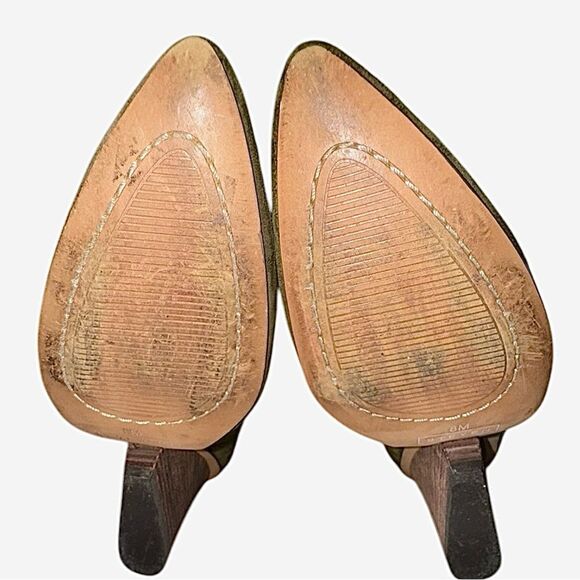 Steven by Steve Madden Women's Green Suede Maliik Bootie 8 Medium Pre-Owned - Picture 4 of 10